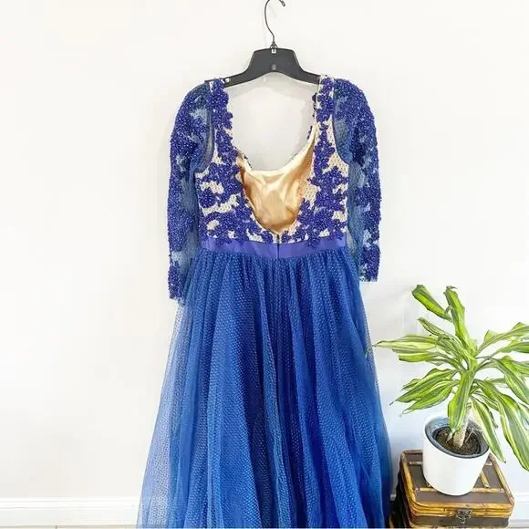 MAC DUGGAL | Navy Blue Evening Ball Gown 65841R - Picture 5 of 16